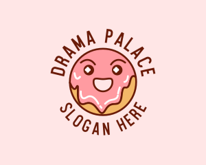 Happy Sweet Donut logo design