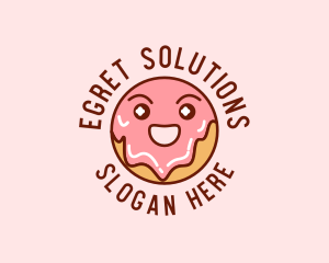 Happy Sweet Donut logo design