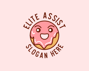 Happy Sweet Donut logo design