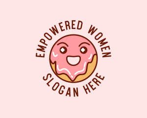 Happy Sweet Donut logo design