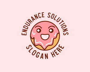 Happy Sweet Donut logo design