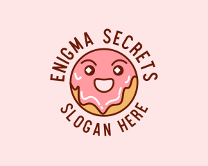 Happy Sweet Donut logo design