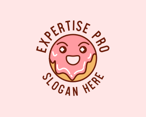 Happy Sweet Donut logo design