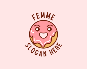 Happy Sweet Donut logo design