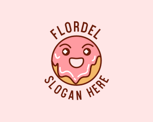 Happy Sweet Donut logo design