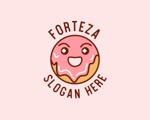 Happy Sweet Donut logo design