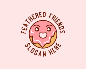 Happy Sweet Donut logo design