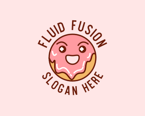 Happy Sweet Donut logo design