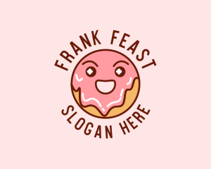 Happy Sweet Donut logo design