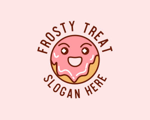 Happy Sweet Donut logo design