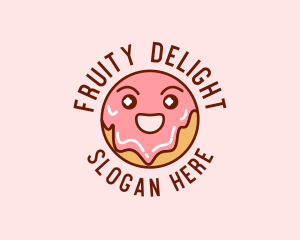 Happy Sweet Donut logo design