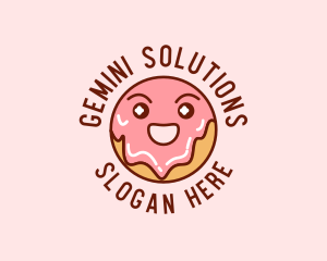 Happy Sweet Donut logo design