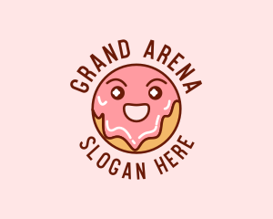 Happy Sweet Donut logo design