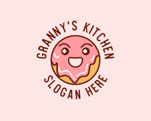 Happy Sweet Donut logo design