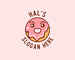 Face - Happy Sweet Donut logo design