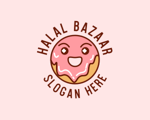 Happy Sweet Donut logo design