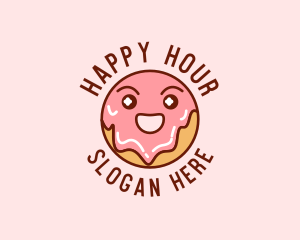 Happy Sweet Donut logo design