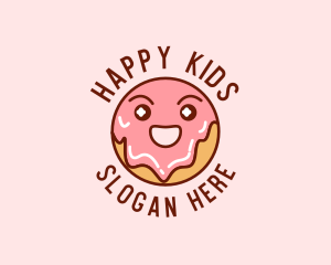 Happy Sweet Donut logo design