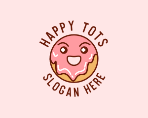 Happy Sweet Donut logo design