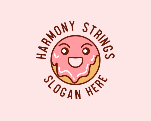 Happy Sweet Donut logo design