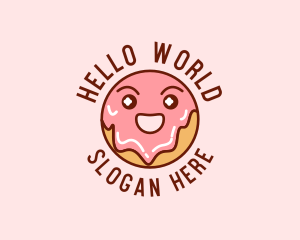 Happy Sweet Donut logo design