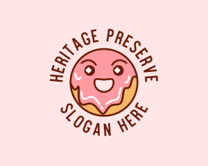 Happy Sweet Donut logo design