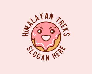 Happy Sweet Donut logo design