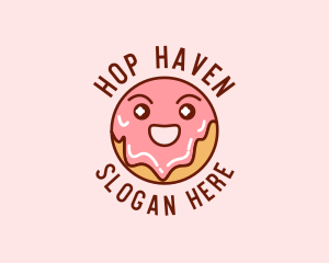 Happy Sweet Donut logo design