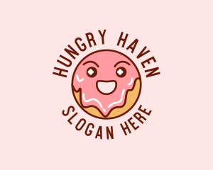 Happy Sweet Donut logo design