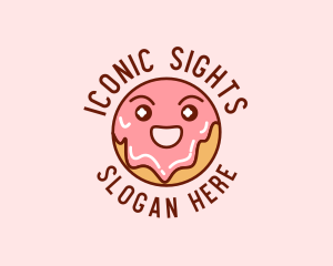 Happy Sweet Donut logo design