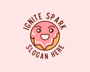 Happy Sweet Donut logo design