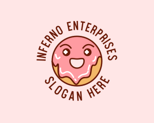 Happy Sweet Donut logo design