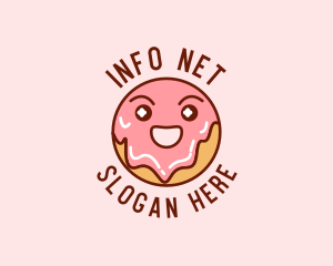 Happy Sweet Donut logo design