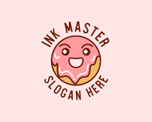 Happy Sweet Donut logo design