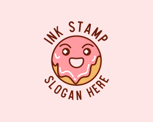 Happy Sweet Donut logo design