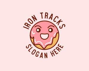 Happy Sweet Donut logo design