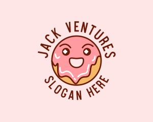 Happy Sweet Donut logo design