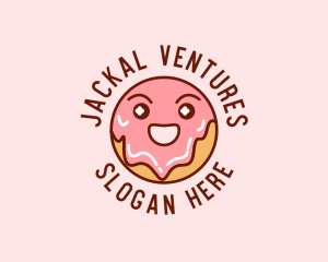 Happy Sweet Donut logo design