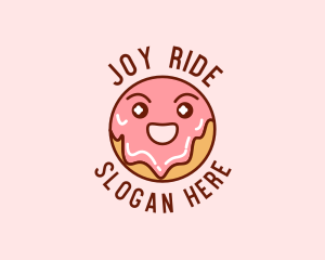 Happy Sweet Donut logo design