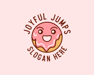 Happy Sweet Donut logo design