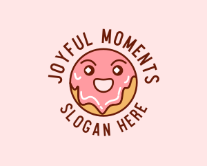 Happy Sweet Donut logo design