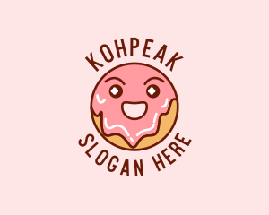 Happy Sweet Donut logo design