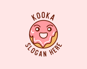 Happy Sweet Donut logo design