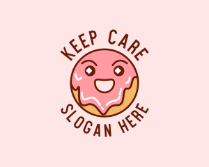 Happy Sweet Donut logo design