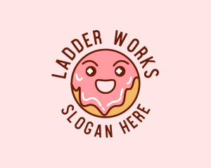 Happy Sweet Donut logo design