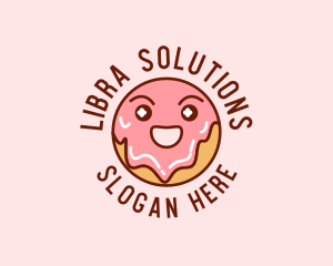 Happy Sweet Donut logo design