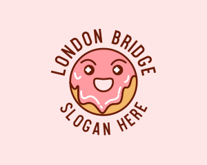 Happy Sweet Donut logo design