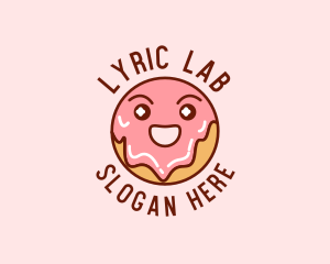 Happy Sweet Donut logo design