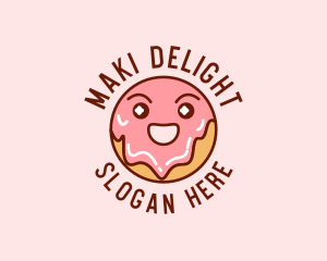 Happy Sweet Donut logo design