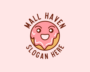 Happy Sweet Donut logo design